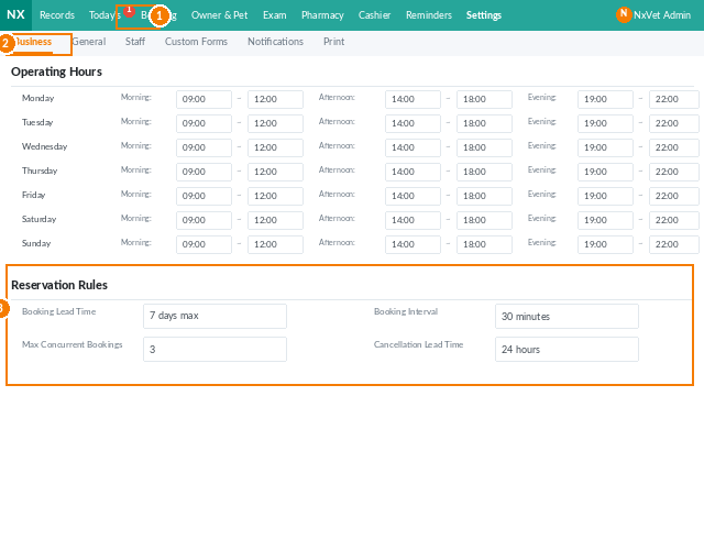 business settings screenshot 2 of 7