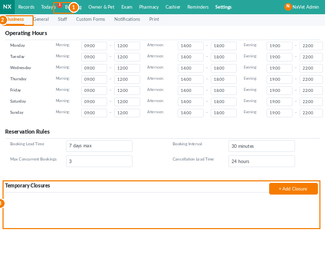 business settings screenshot 3 of 7