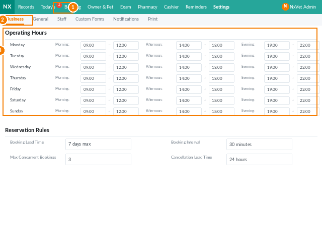 business settings screenshot 4 of 7